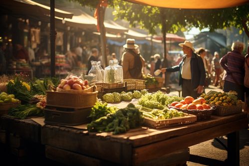 菜市场生鲜蔬菜市场摄影图 摄影图