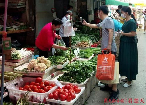 武汉一菜市场井然有序 凸显生活气息